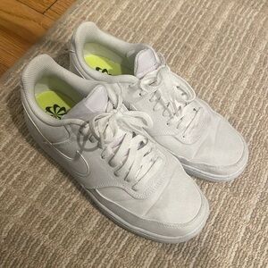 Nike Womens Court Vision Low Next Nature Athleisure Sneakers White Canvas Sz 8.5